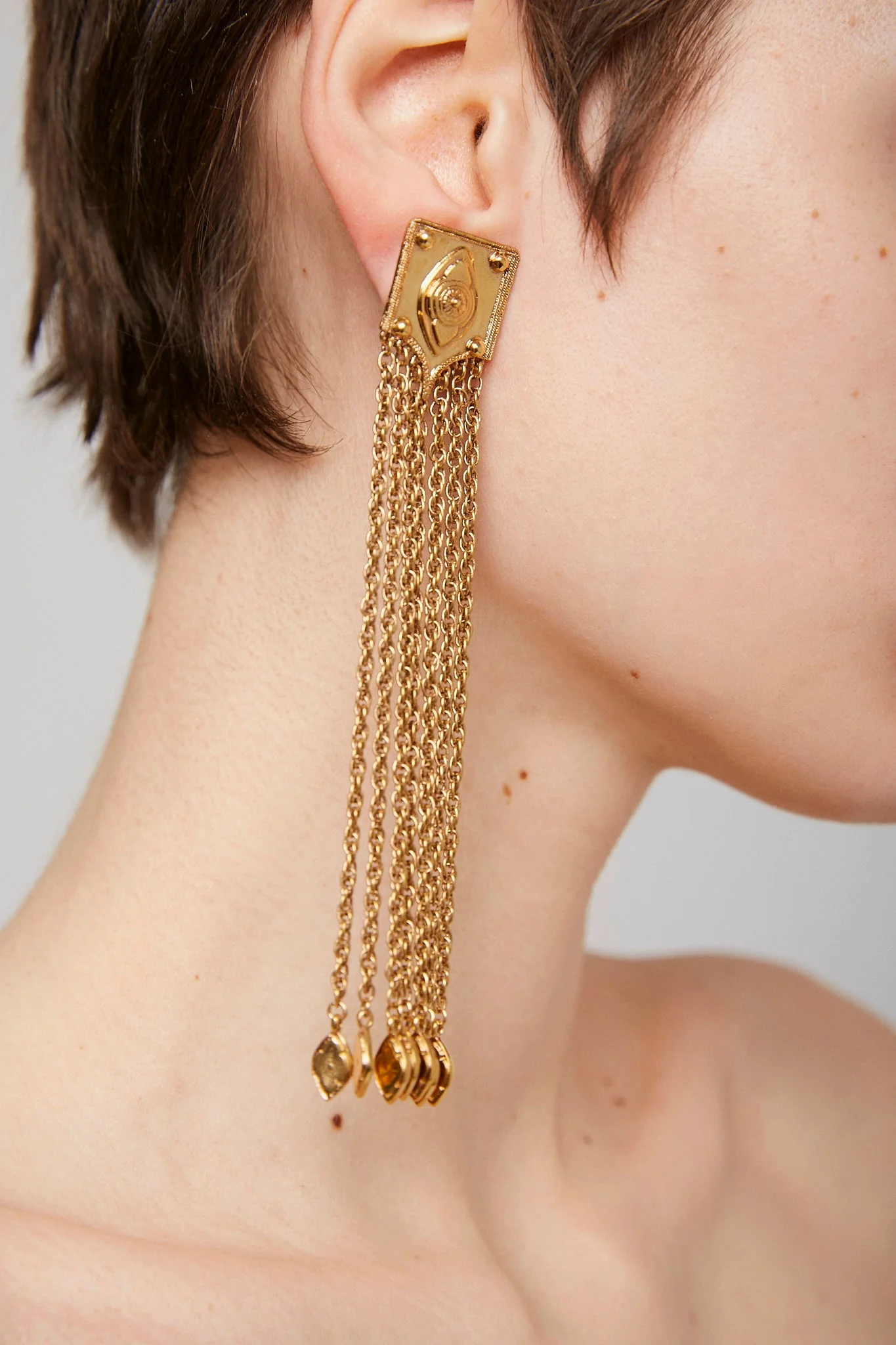 Vintage Gold earrings - Image 4