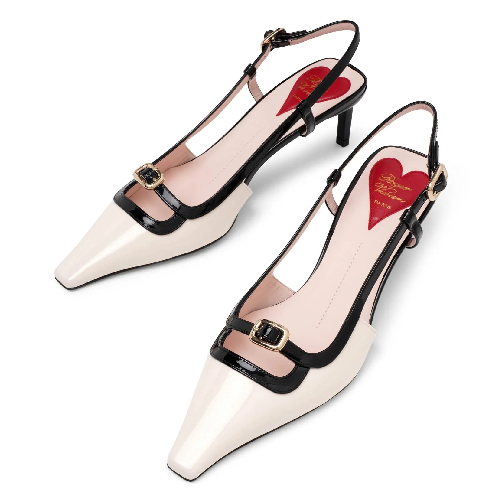 Viv Canard 55 white slingbacks - Image 5