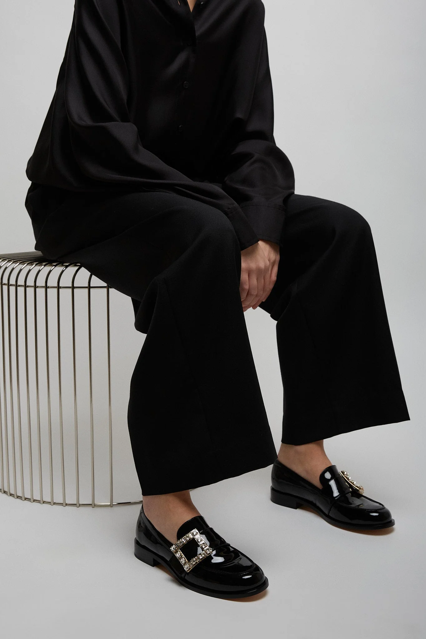 Viv Rangers black patent loafers - Image 2
