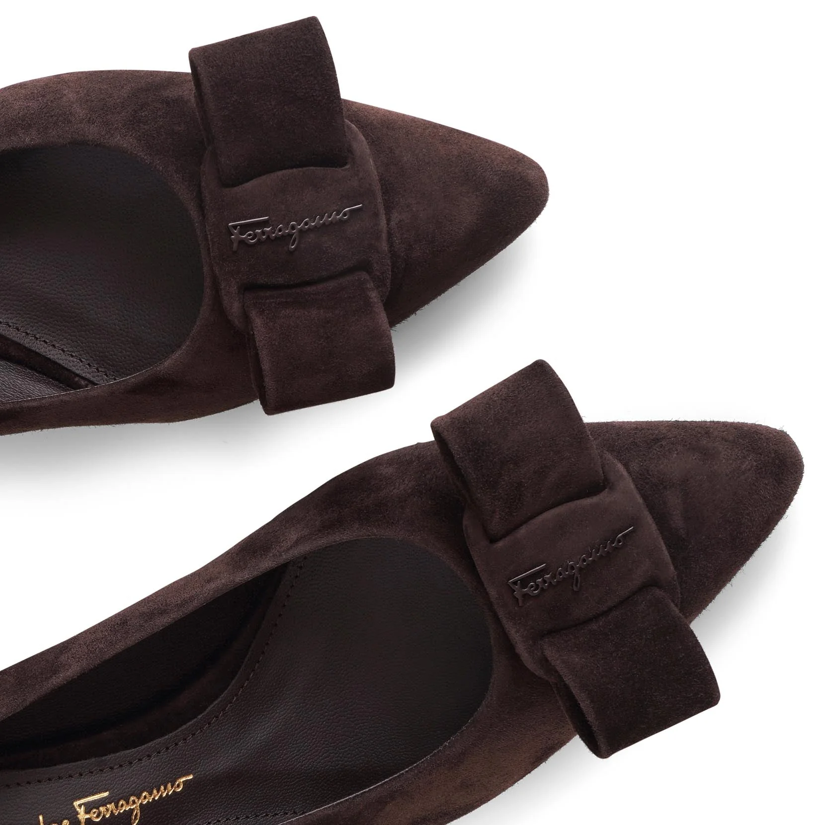 Viva 55 suede hickory pumps - Image 4