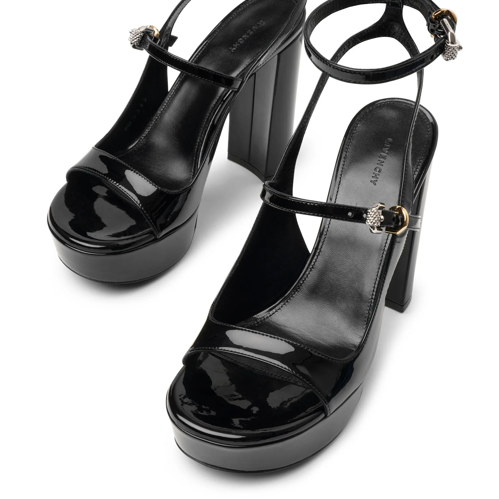 Voyou black patent sandals - Image 5
