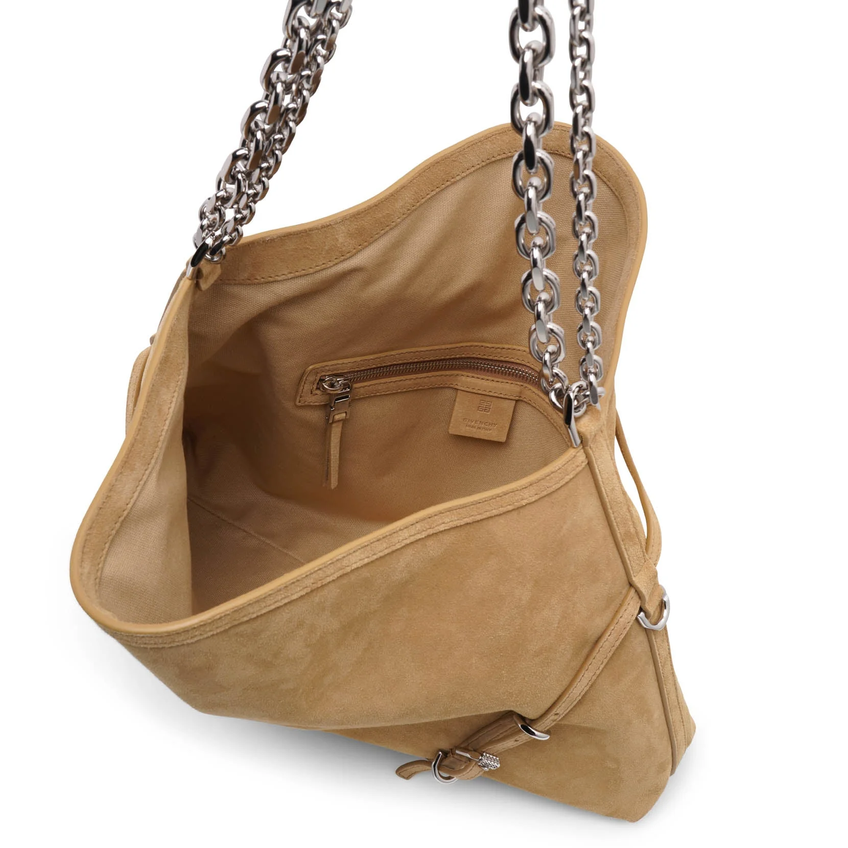 Voyou medium beige chain bag - Image 5