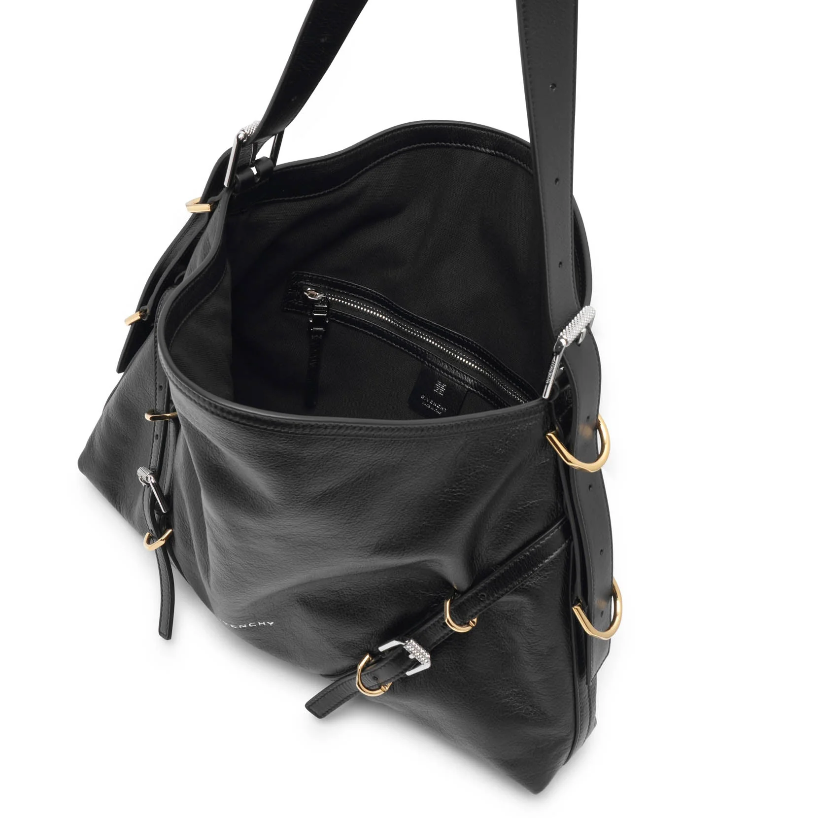 Voyou medium black shoulder bag - Image 5