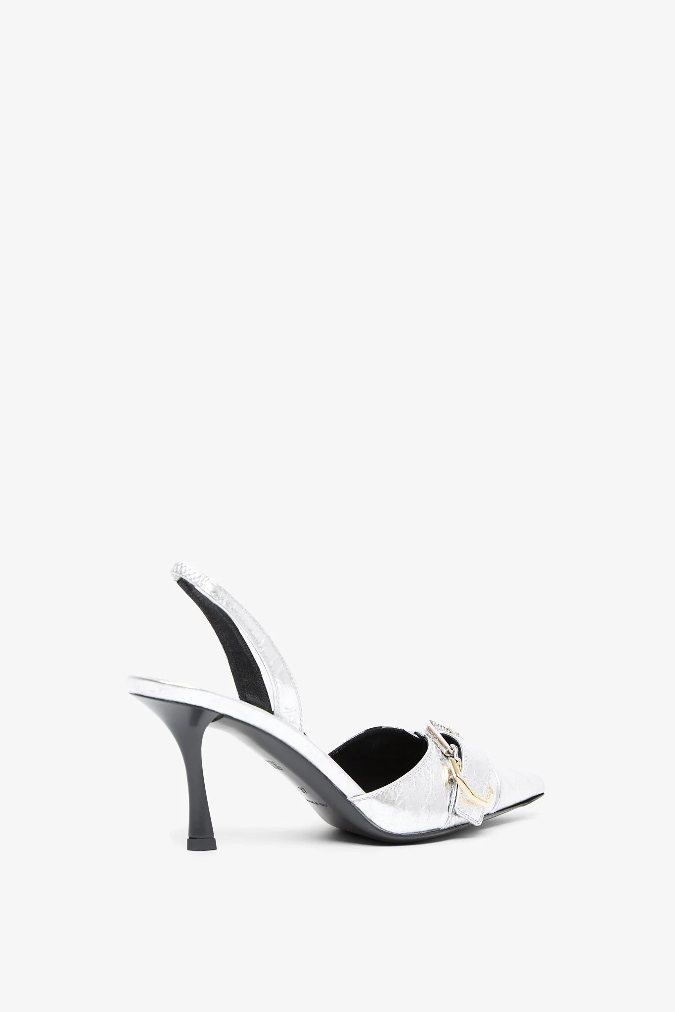 Voyou silver slingback pumps - Image 3