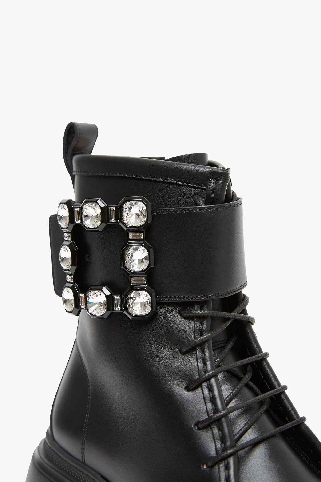 Wallaviv black leather boots - Image 4
