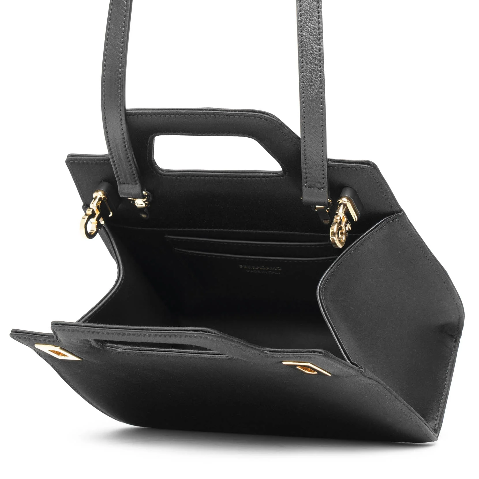 Wanda mini black satin bag - Image 6