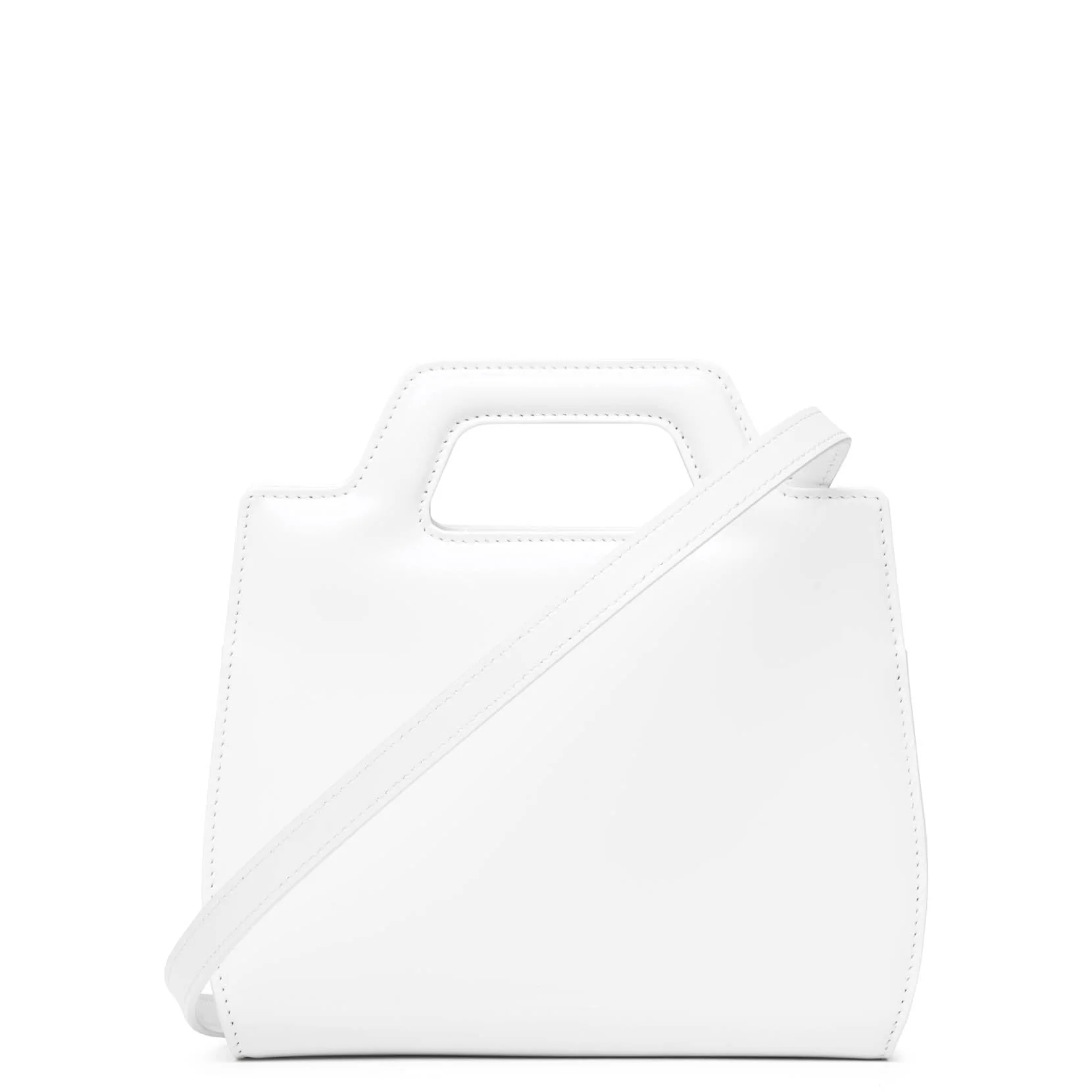 Wanda mini white leather bag - Image 4