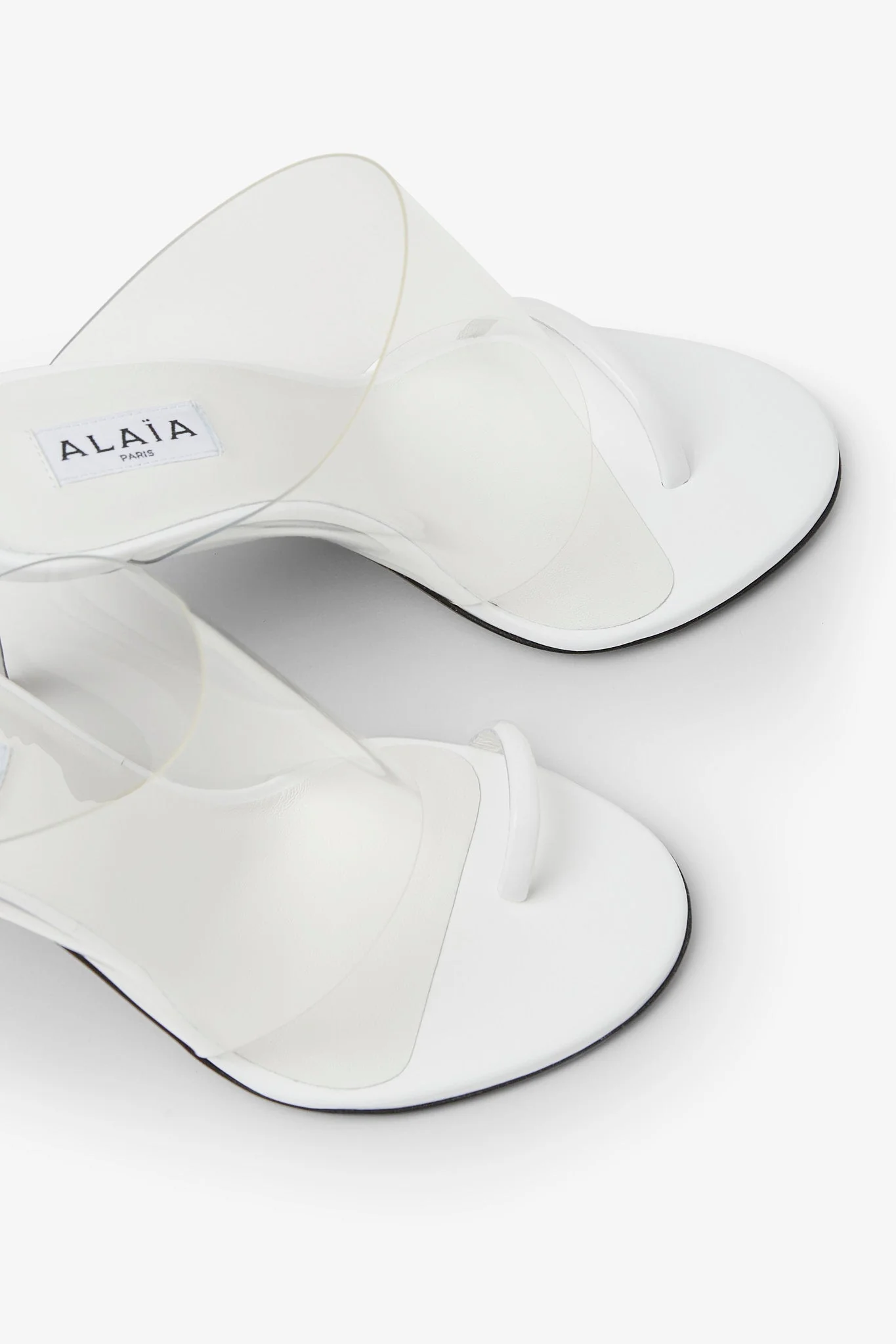 White 90 calfskin sandals - Image 5