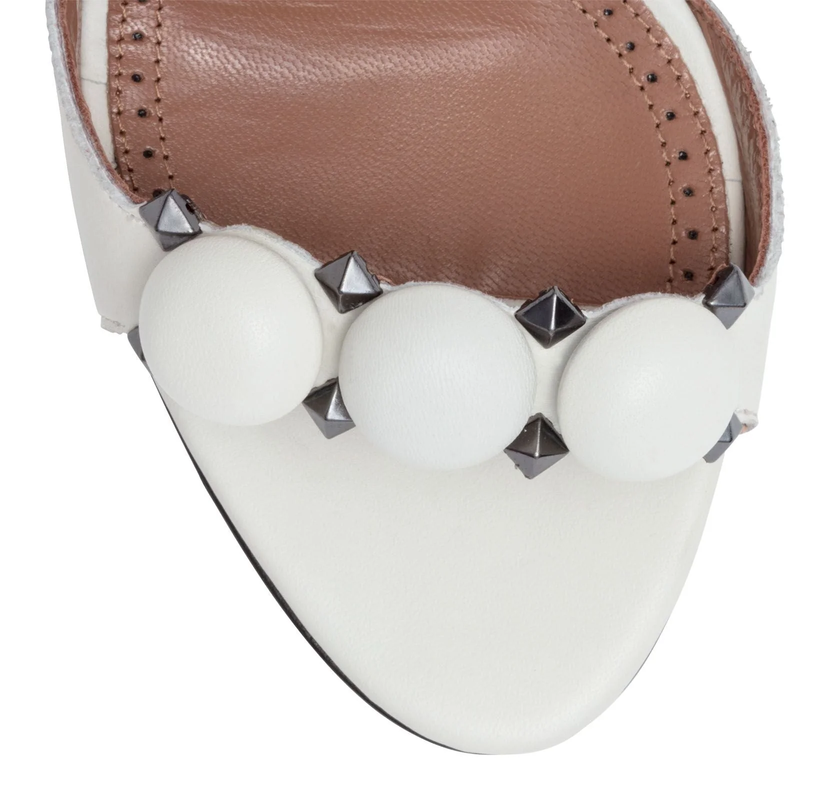 White leather Bomb Sandals - Image 4