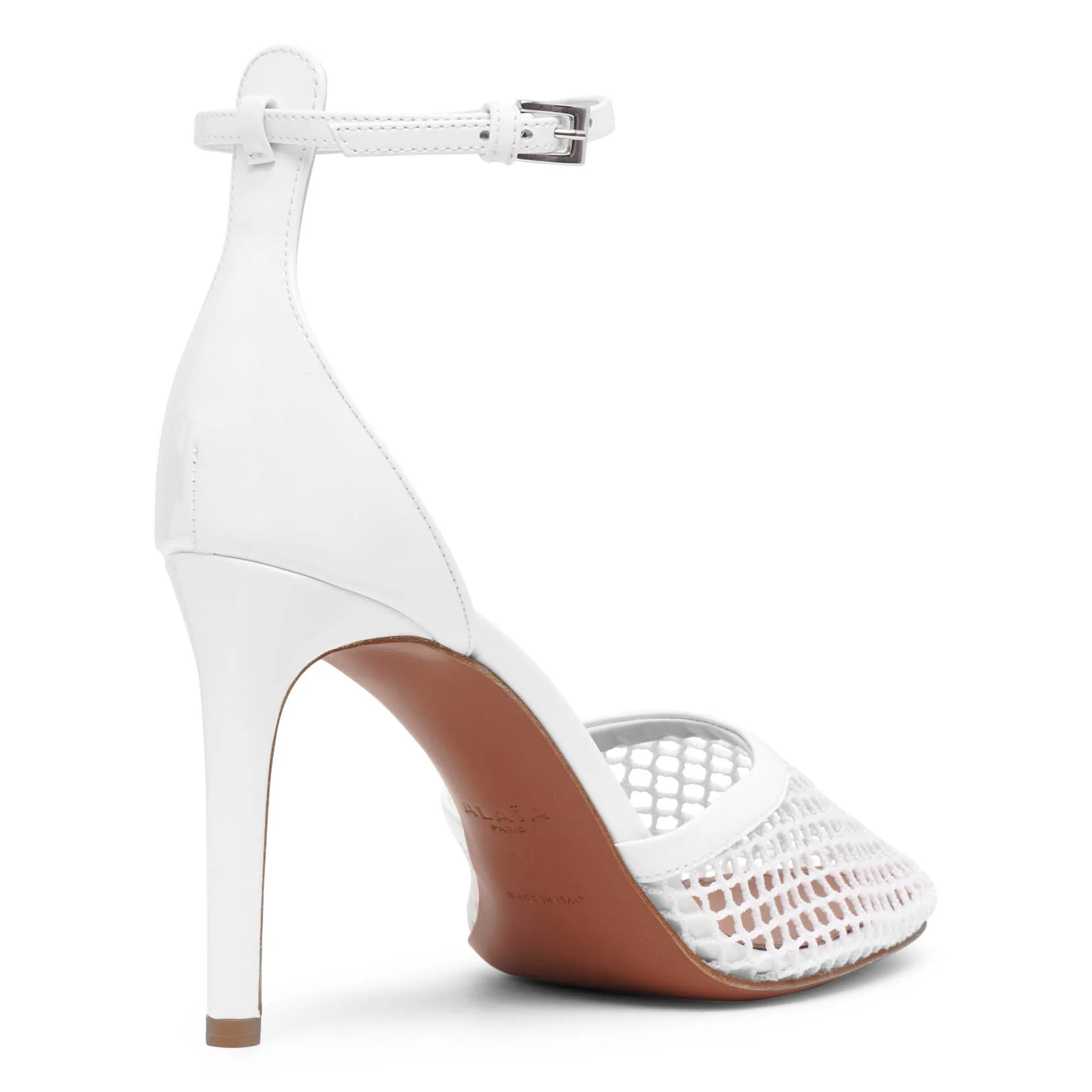 White mesh pumps - Image 4