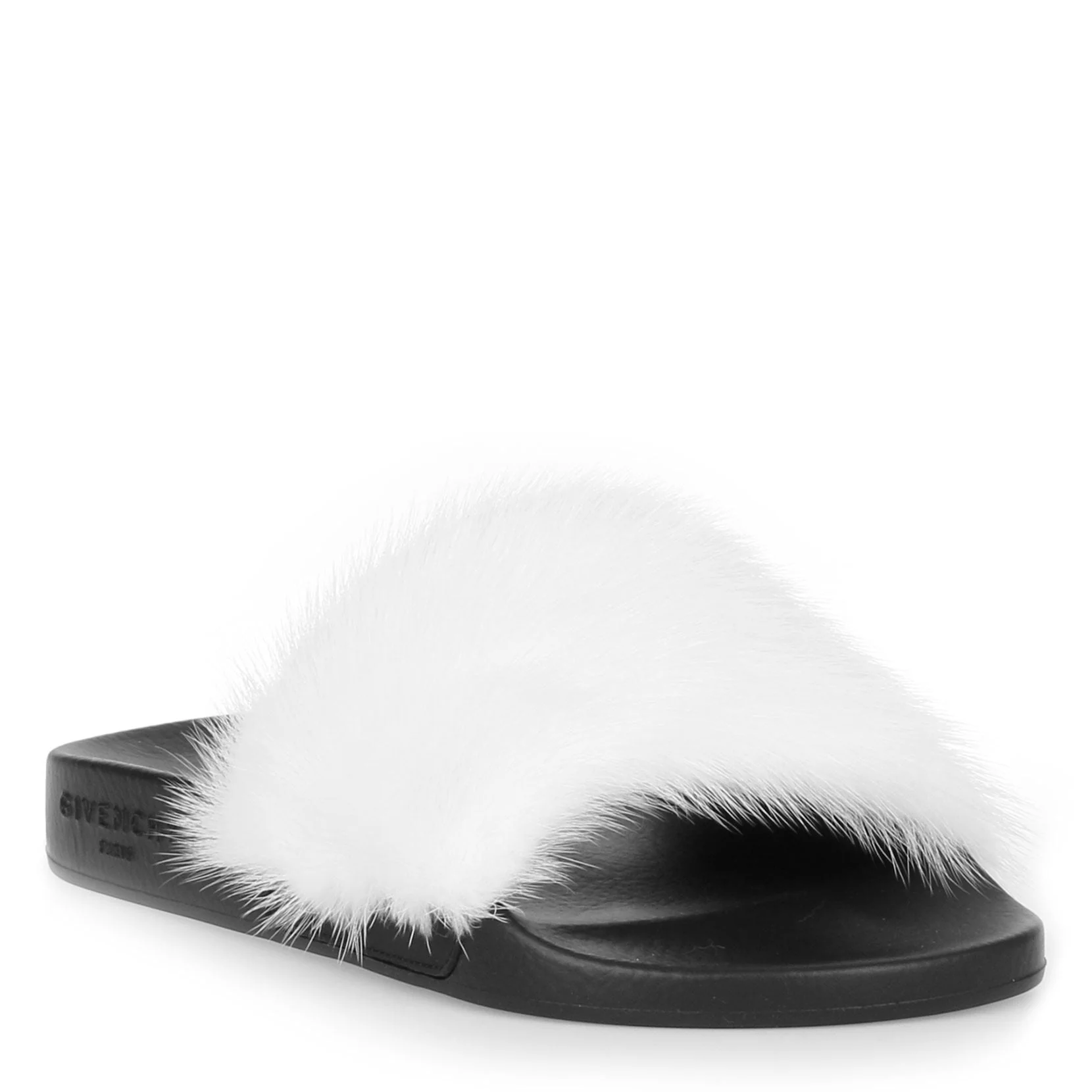White mink slide sandal - Image 2