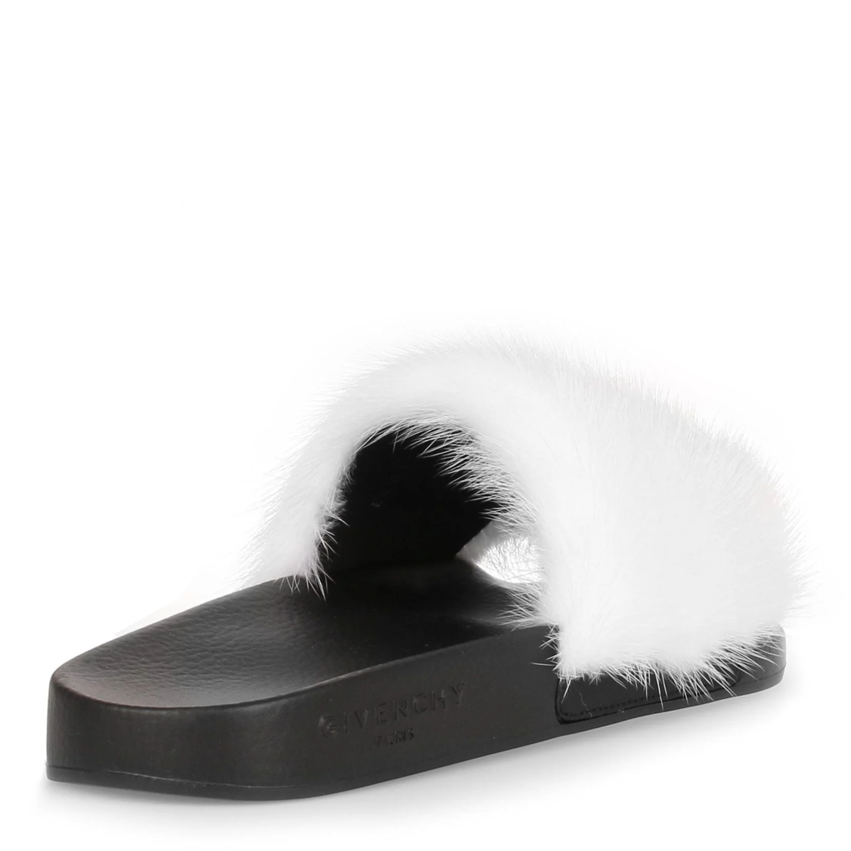 White mink slide sandal - Image 3