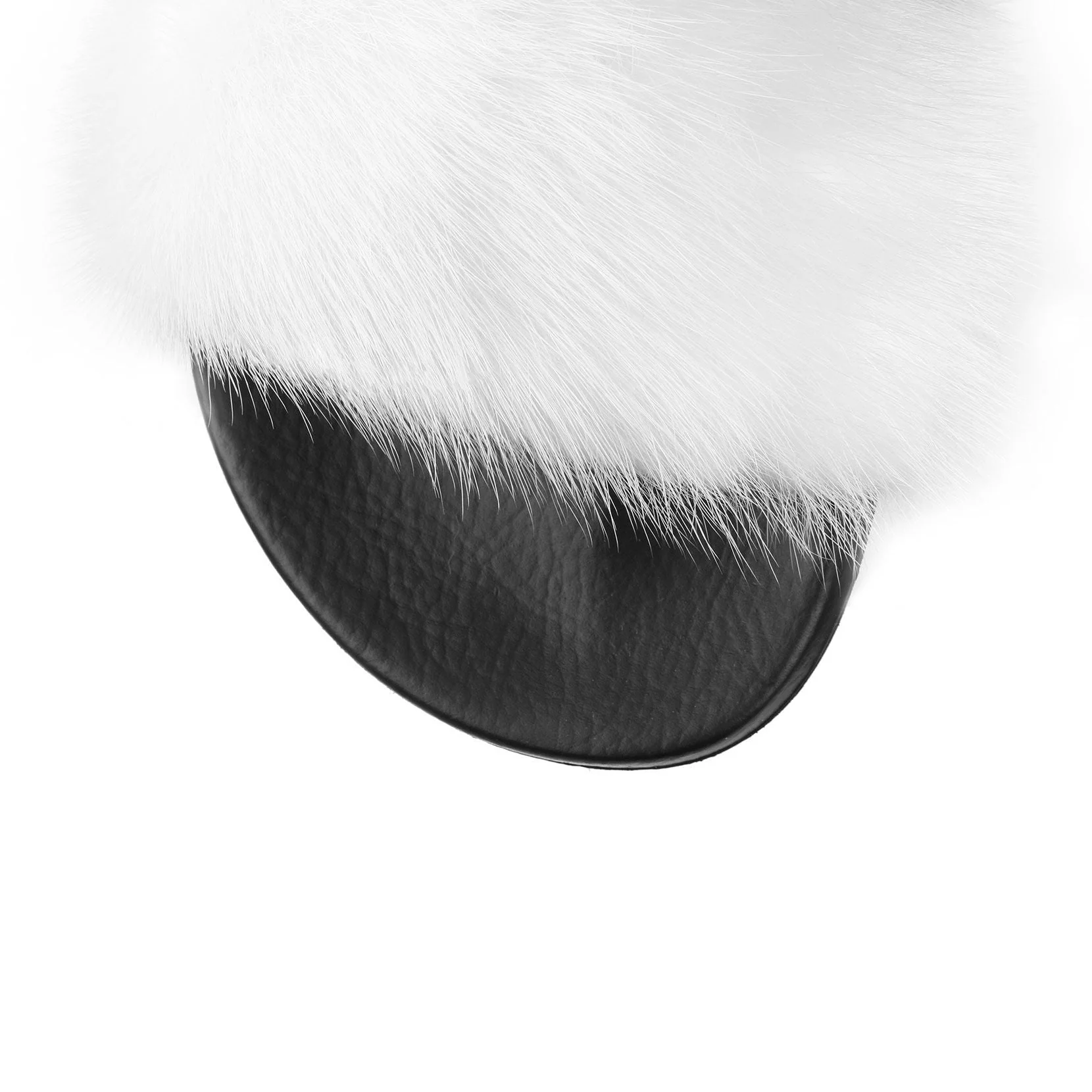 White mink slide sandal - Image 4