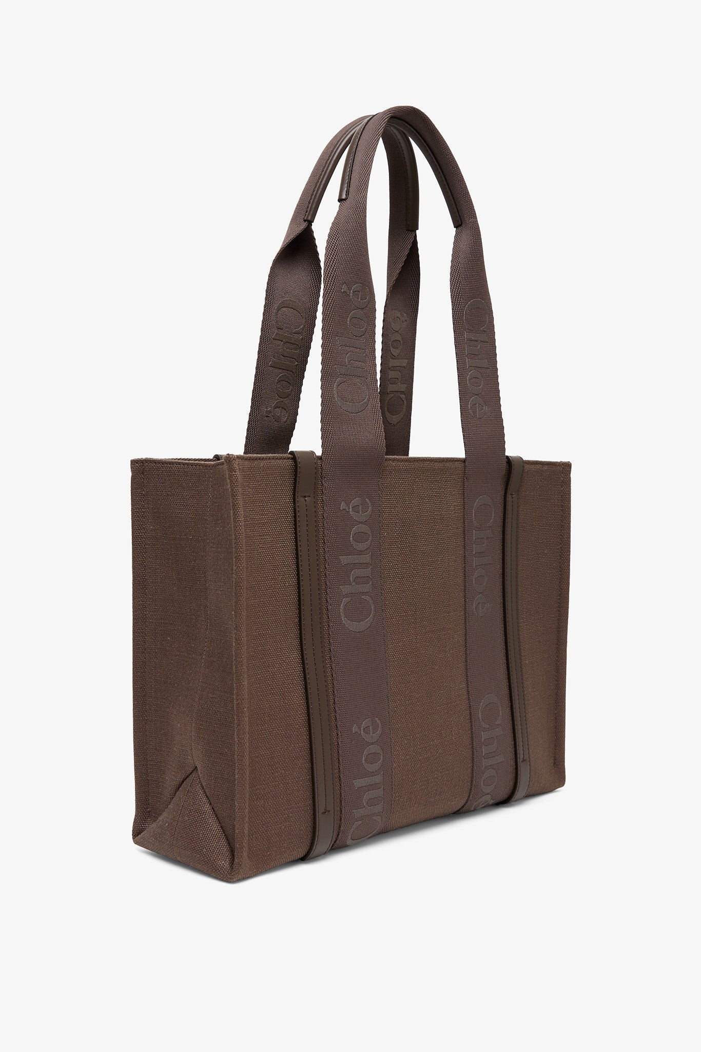 Woody brown medium tote bag - Image 3