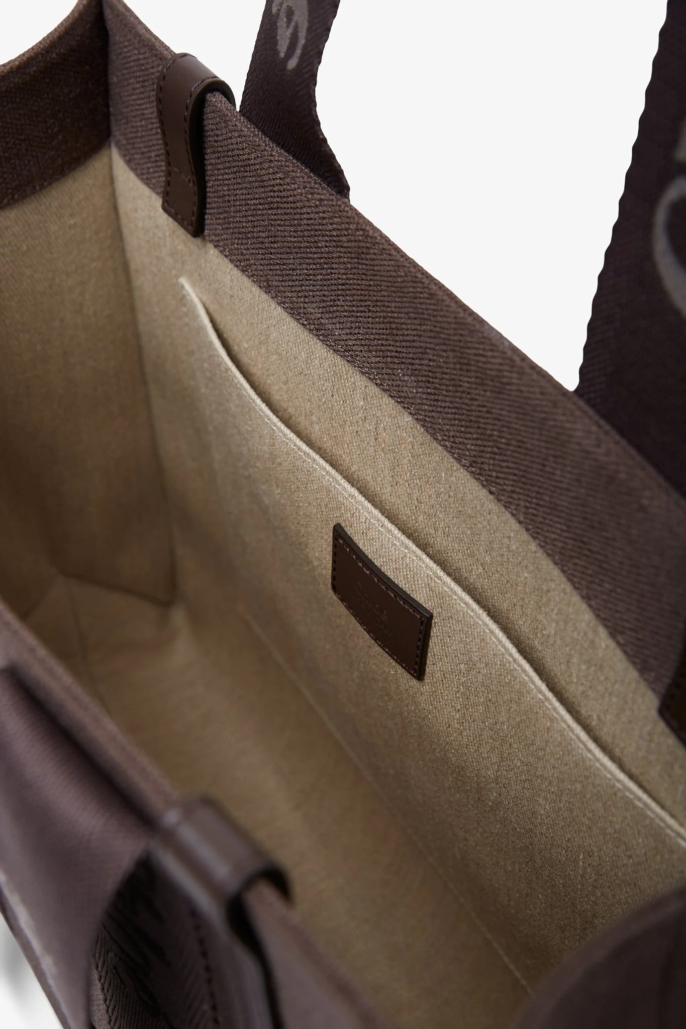 Woody brown medium tote bag - Image 4
