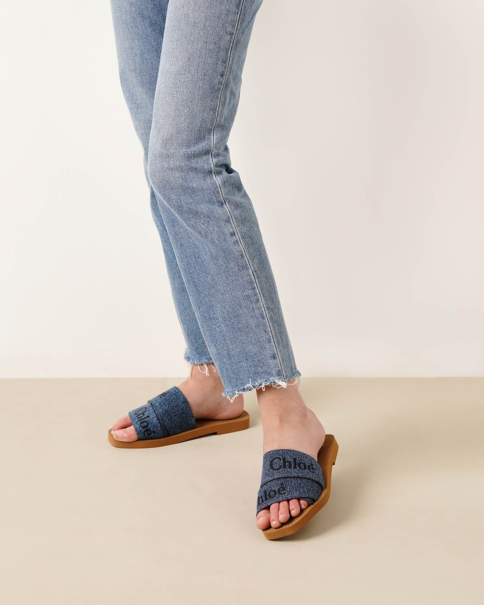 Woody denim slide sandals - Image 2