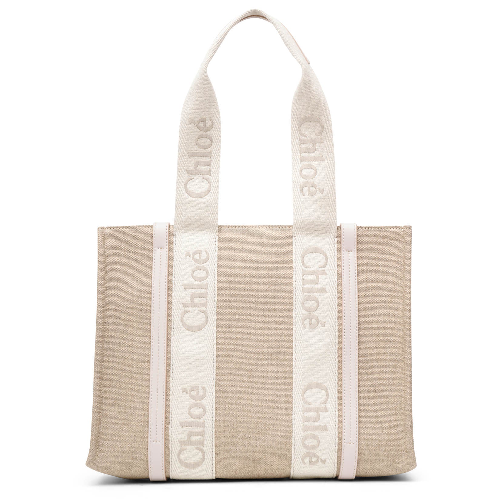 Woody medium light pink canvas bag - Image 4