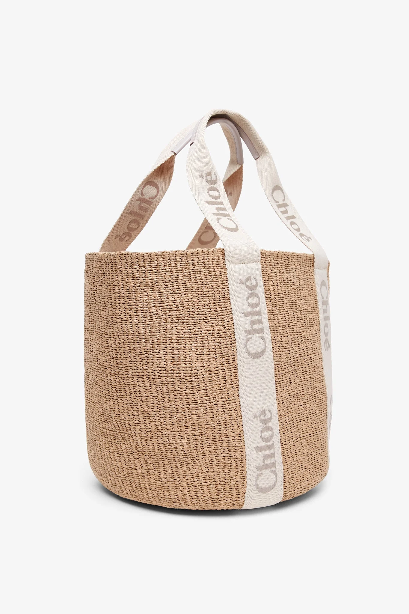 Woody raffia wild grey tote bag - Image 3