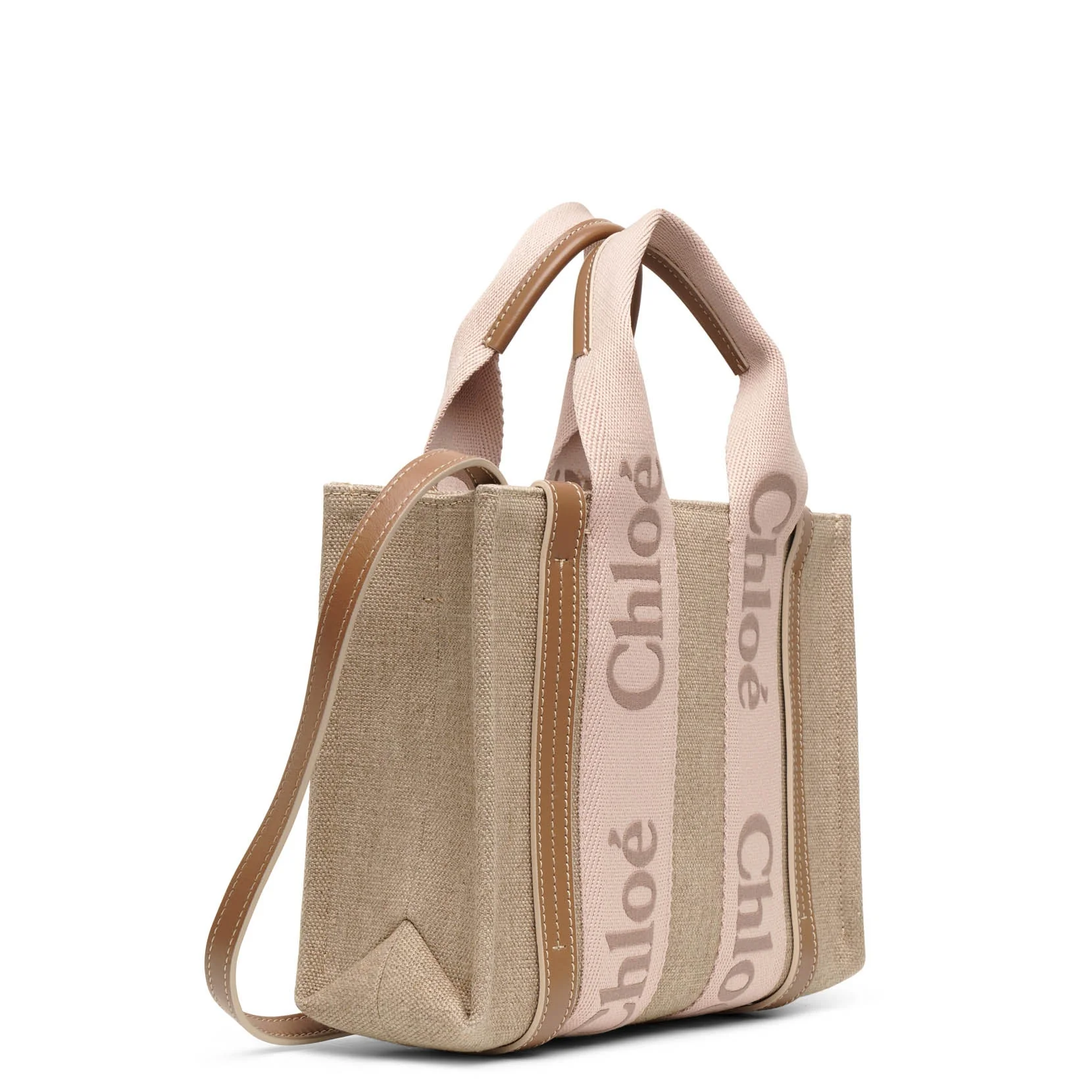 Woody small blush canvas bag - Image 3