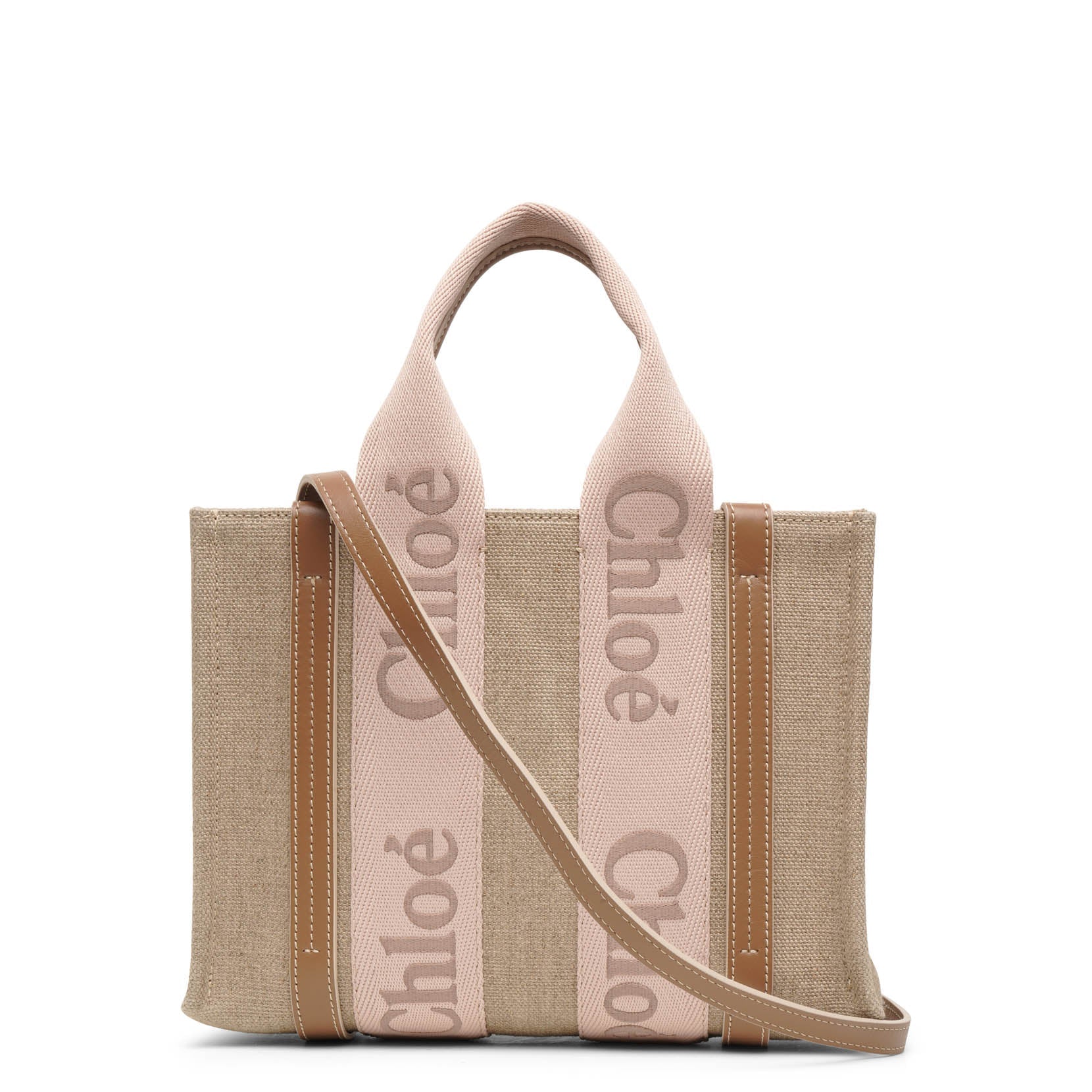 Woody small blush canvas bag - Image 4