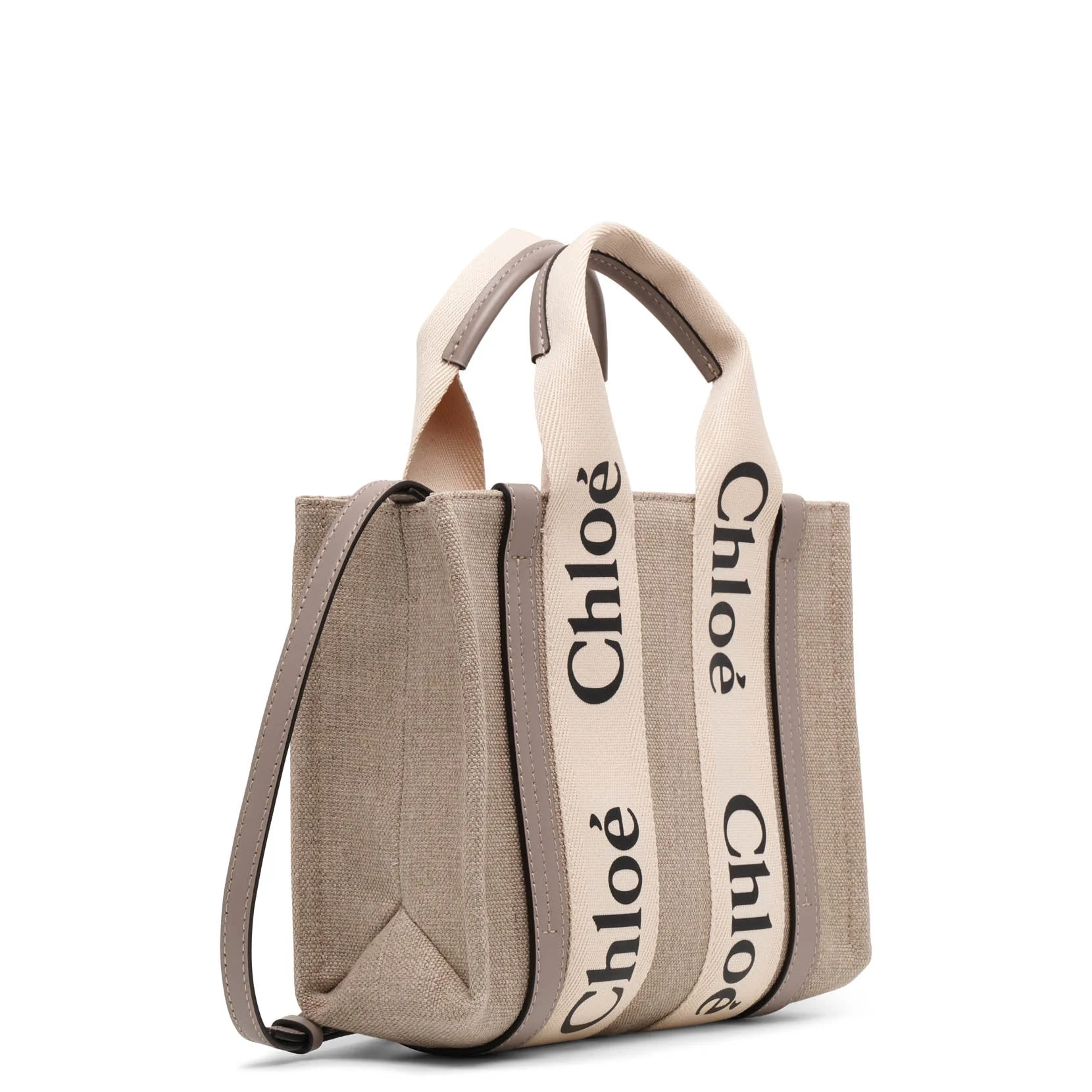 Woody small grey canvas bag - Image 3