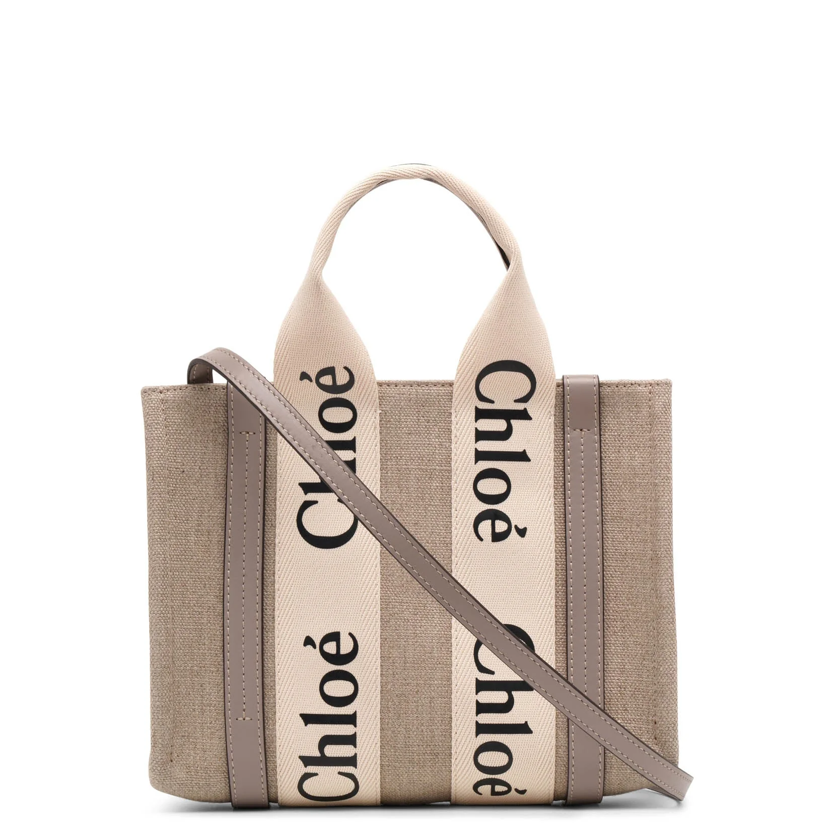 Woody small grey canvas bag - Image 4