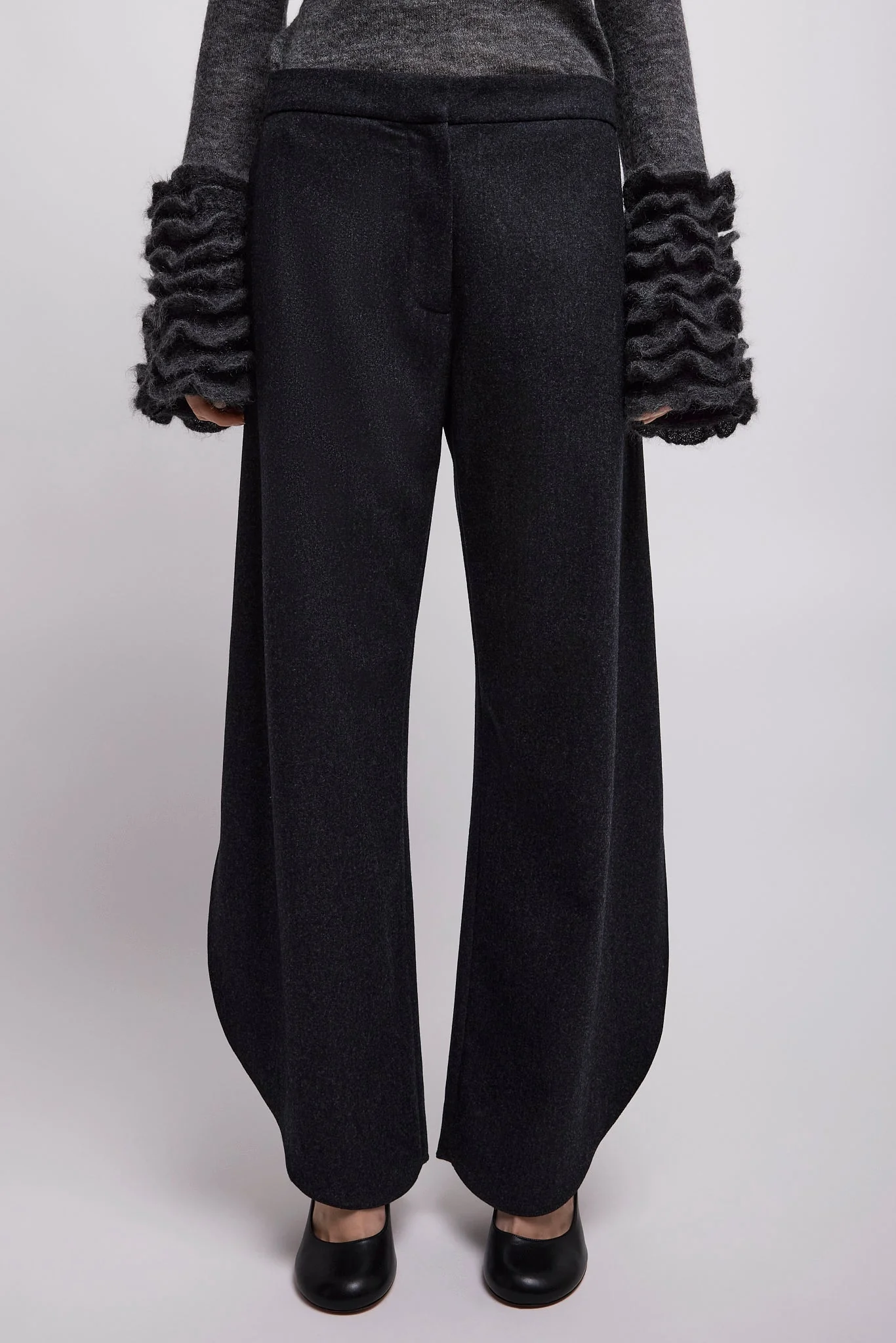 Wool flannel petal pants - Image 3