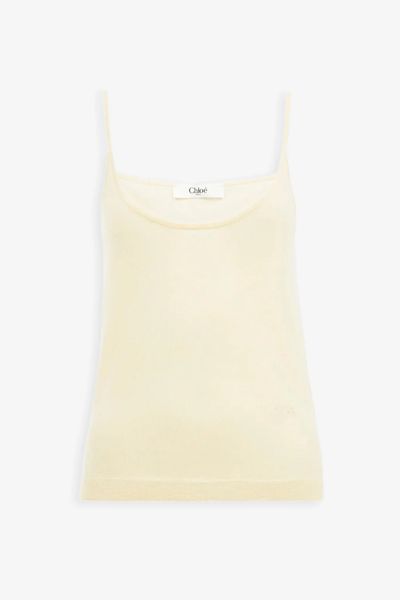 Wool knit tank top