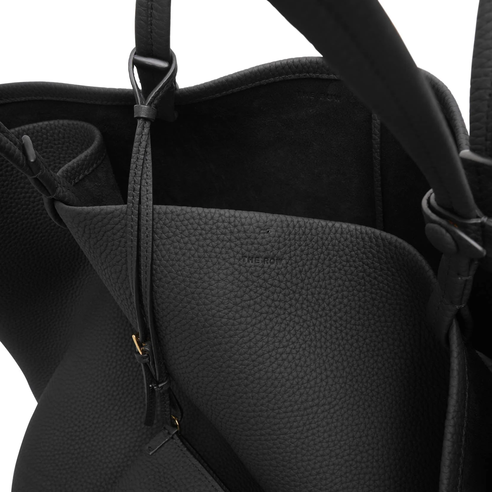 XL Park tote black matte grain bag - Image 5